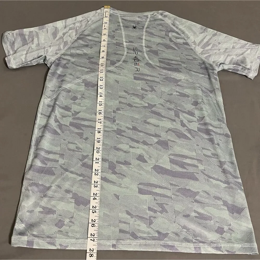 Spyder Rash Guard Mens Small S UPF 30 Short Sleeve Surf Shirt